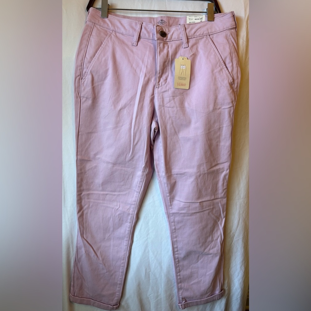St. John’s Bay Pink Lavender Chino Pants Size 6 NWT - Picture 2 of 7